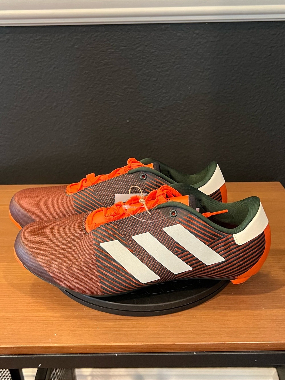 Adidas The Parley Road Shoe Cycling Men’s Olive / Orange Shoes Size 8.5
